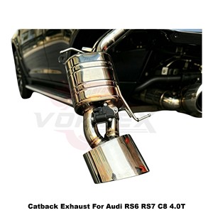 Vortex Sport Sound Valved Stainless Steel <b>Exhaust</b> System Fits Audi RS6 RS7 C8 4.0T 2016-2025 Racing Setup - Product Image 5