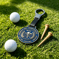 Étiquette de sac de golf en acier inoxydable personnalisée au laser, accessoires de golf très demandés