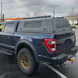 Couverture de benne en acier au manganèse avec fenêtre coulissante pour Ford F150, anti-choc, étanche, anti-poussière, protection de la boîte de chargement - Product Image 2