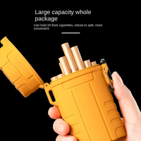 Briquet à fil de tungstène en plastique rechargeable par USB, grande capacité, étanche, silencieux, portable, carré, idéal pour les cadeaux promotionnels - JX-0240