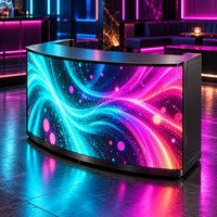 Écran LED couleur P1.86 pour cabine DJ, 1920x960mm, luminosité 600 CD, taux de rafraîchissement 1920Hz, affichage personnalisé pour clubs, bars et événements
