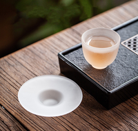 Tasse à thé en verre givré Kung Fu, petite tasse à thé en verre épais résistant à la chaleur, mug de dégustation de thé