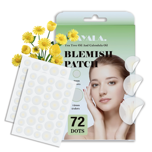 Patchs anti-acné de nuit, autocollants hydrocolloïdes <span class=keywords><strong>pour</strong></span> boutons et imperfections, invisibles et respirants, traitement localisé visage et corps - Product Image 1
