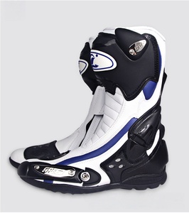 Chaussures de moto, chaussures de course, bottes de descente VTT pour hommes, protection multidirectionnelle étendue, conception antidérapante, chaussures de moto - Product Image 4