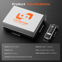 Flashdisk Kulit USB 2.0 USB 3.0 Sampel Gratis 8gb 16gb 32gb 64gb Memory Stick Dengan Gantungan Kunci USB Flash Drive untuk Hadiah