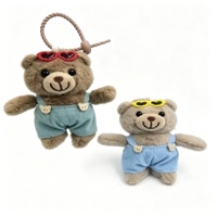 Gantungan Kunci Kelinci Mini Super Lembut Custom Grosir 10.16cm Boneka Hewan Kartun Lucu Liontin Tas Hadiah Mesin Cakar