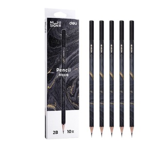 Deli N5728 Hb Pencil Wooden Writing Office School Stationery 10 Pcs - Product Image 5