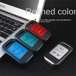 เคสกุญแจรถคาร์บอนเสิ่นเจิ้นกระเป๋าหนัง TPU กระเป๋าอุปกรณ์เสริมสำหรับ Chery 20Tiggo8 arrizo 5e Tiggo5x Tiggo7 Tiggo8 1 - Product Image 3