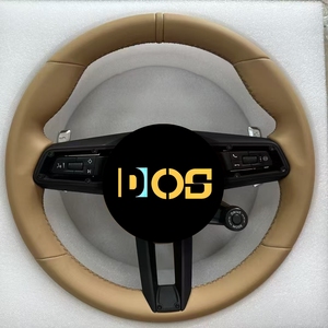Volante de Fibra de Carbono LED Compatible con <span class=keywords><strong>Porsche</strong></span> Panamera Cayenne Macan 718 Boxster Cayman Taycan <span class=keywords><strong>Carrera</strong></span> 996 911 981 957 958 991 - Product Image 5