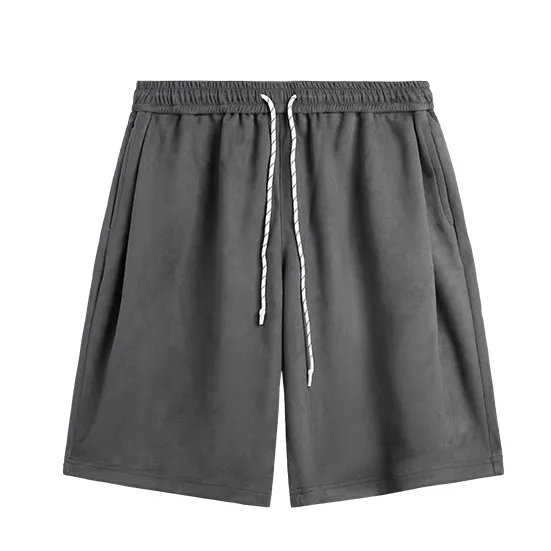 Oem Fabrikanten Zomer Blanco Verstelbare Trekkoorden Katoen Sweatshorts