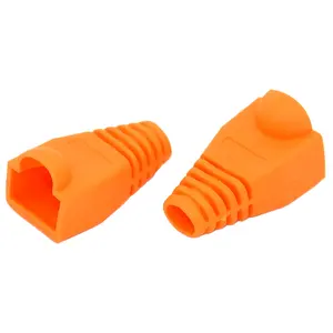 Network Cat5e Cat6 RJ45 Rubber Boot Modular Plug Cover PVC Connector Relief Strain Protector Cover Boots