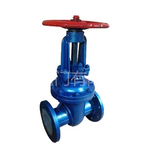 Válvulas Yihong, válvula de compuerta con revestimiento de flúor DN50 PN16, tipo de descarga de escoria para medios corrosivos - Product Image 4