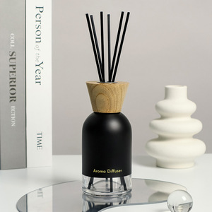 Sang Trọng 200Ml Thủy Tinh Mờ Màu Đen Và Trắng Reed Khuếch Tán Với Thuốc Đuổi Muỗi Lâu Dài Hương Thơm Tươi Cho Nhà & Đám Cưới - Product Image 2