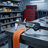 Sangle d'arrimage à cliquet compacte de 1,5 pouce 2T pour le fixation de mini-camions et de caisses d'expédition