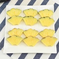 Kunststof kunstmatige ananasschijfjes, gesimuleerde nep fruitplakjes, milieuvriendelijke huisdecoratie, feest, Thanksgiving, Kerstmis, fruitplateau