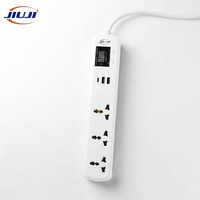Protector de Voltaje JIUJI JJSVA-QR3 con 3 Tomas de Corriente USB y Voltaje/Corriente Ajustables para Refrigerador