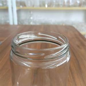 Botella <span class=keywords><strong>de</strong></span> encurtidos Boca ancha 500ml Tarro redondo <span class=keywords><strong>de</strong></span> cristal transparente con tapa <span class=keywords><strong>de</strong></span> metal <span class=keywords><strong>de</strong></span> tornillo para comida Mermelada <span class=keywords><strong>de</strong></span> caviar <span class=keywords><strong>de</strong></span> miel - Product Image 4