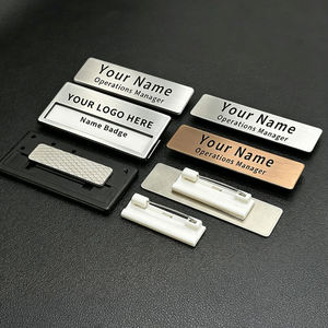 Business Magnet <b>Pin</b> Metal Tag Customized Name <b>Badges</b> Premium Metal Craft Handmade Gift for Staff Business Office Daily Wear - Product Image 6
