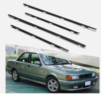 Moldura de Goma para Ventanas de Puertas Delanteras y Traseras, Sello de Goma para Ventanas de Automóviles Nissan Sunny B13 Sentra Tsuru