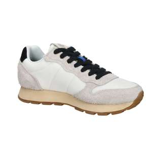 Baskets pour hommes Sun68, crème et noir, taille 42, talon de 3 cm, chaussures en toile tendance - Product Image 2