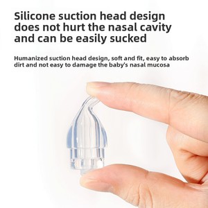 เครื่องดูด<span class=keywords><strong>น้ำมูก</strong></span>ซิลิโคนสำหรับทารกแรกเกิดและเด็ก - ที่ทำความสะอาด<span class=keywords><strong>น้ำมูก</strong></span>ในจมูก<span class=keywords><strong>เด็ก</strong></span> ซิลิโคนนุ่ม ดูดแรง ดีไซน์ป้องกันการไหลย้อนกลับ - Product Image 3