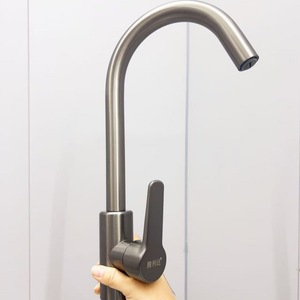 Teglida Stainless Steel Kitchen Faucet Single Handle <b>Ceramic</b> Valve Pull Out Spray Modern Deck Mounted 1.0-1.9gal/m - Product Image 3