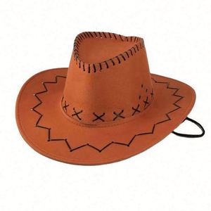 Chapeau de cowboy western unisexe à large visière pour fête, pêche, extérieur, voyage – Couleur personnalisable - Product Image 5