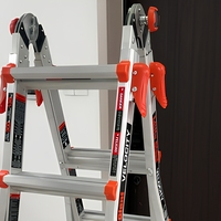 Échelle télescopique multifonctionnelle géante pour usage domestique et entrepôt, 6 marches modernes, pliable en A, en alliage d'aluminium épaissi, double verrouillage
