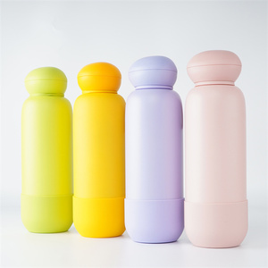 Custom Durable 18/8 Stainless Steel Double Wall Water Bottle Non-slip Base Boot Carry Handle Loop Vacuum Insulated For Camping - Product Image 4