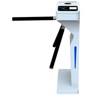 Torniquete Trípode de Acero Inoxidable 304 de Media Altura, Control de Acceso Vertical con Tarjeta RFID, Anti-Embutidos