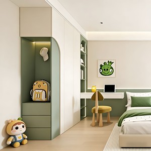 Tocador de maquillaje moderno de madera MDF multifuncional con cajones para dormitorio, de madera para el hogar. - Product Image 4