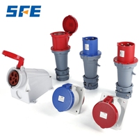 SFE Tercera generación IP44 32A 63A 125A 220-415V 6H 3pin/4pin/5pin Monofásico Trifásico Enchufe industrial y conector