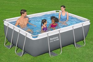 56629 2.82m X 1.96m X 84cm <strong>Rectangular</strong> Steel Metal Frame PVC Inflatable Family Use <strong>Pool</strong> - Product Image 2