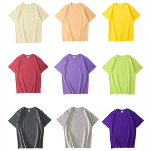 カスタムロゴ230 GSM 100% コットンTシャツドロップショルダークロップド丈ボックスフィット男性用 - Product Image 4