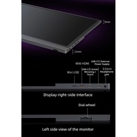 Moniteur portable de jeu de 15,6 pouces 165 Hz avec interface Type-C, 99% SRGB, écran IPS 300 cd/m²