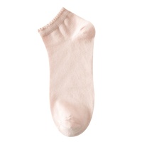 Chaussettes bateau fines mi-mollet pour femmes, motif dessin animé mignon, avec logo, taille unique, vente en gros d'usine, collection automne