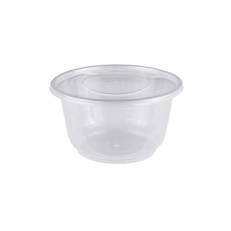 850 мл PP одноразовая Прозрачная чаша с крышкой