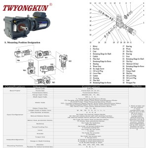 Motore a Ingranaggi Elicoidali Serie <span class=keywords><strong>S</strong></span> con Riduttore a 90 Gradi - Product Image 6
