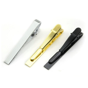 Fermacravatta Elegante per <span class=keywords><strong>Uomo</strong></span> in Metallo Argento o <span class=keywords><strong>Oro</strong></span>, Semplice e Pratico Fermacravatta - Product Image 2