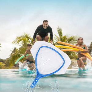 Écumoire à large ouverture pour <span class=keywords><strong>piscine</strong></span>, filet à feuilles bleu, <span class=keywords><strong>petite</strong></span> taille, écumoire à feuilles d'eau - Product Image 1
