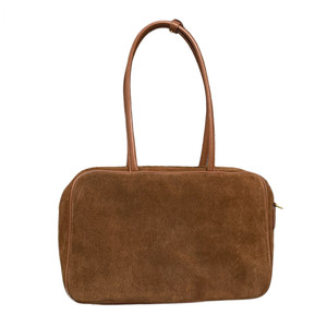 레트로 스웨이드 소가죽 핸드백 여성용 대용량 여성용 가방 캐주얼 패션 젖빛 정품 가죽 여성용 숄더 백 - Product Image 1