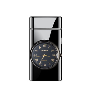 Encendedor Electrónico de Doble Arco JOFI con Diseño de Reloj de Cuarzo, Recargable, Resistente al Viento, Metálico, Clásico, para Regalo de Hombre - Product Image 3