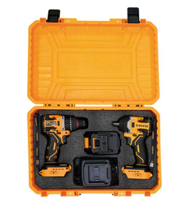 COOFIX CF-CIW001 Taladro Atornillador Inalámbrico Sin Escobillas de 20V y Llave de Impacto, <span class=keywords><strong>Combo</strong></span> de 2 Herramientas Eléctricas - Product Image 1