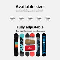 Sangle de ski nordique en nylon/EVA pour hommes, 50*450mm, avec logo personnalisé imprimé et fermeture auto-agrippante pour fixation de ski alpin - Vente en gros