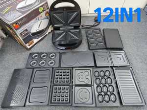 Tostadora y <span class=keywords><strong>Sandwichera</strong></span> Africa Quick Serve de 1000W y 220V, 12 en 1, <span class=keywords><strong>para</strong></span> Restaurantes de Comida Rápida - Product Image 1