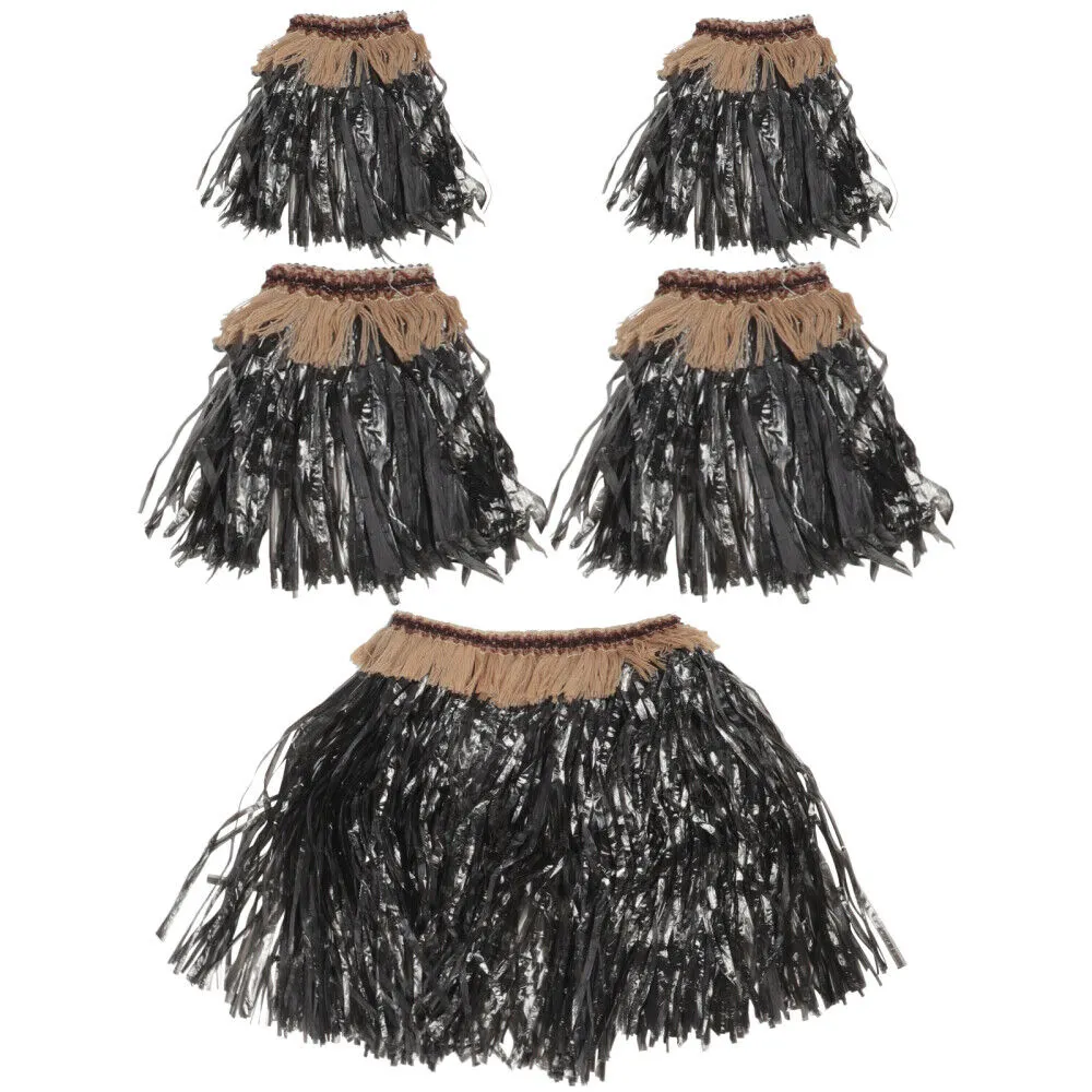 Hawaiian Fringed Grass Rock Anzug Fünfteilige Herren-und Damen-Bühnenshow Party kleid Hersteller Direkt verkauf Neues Produkt