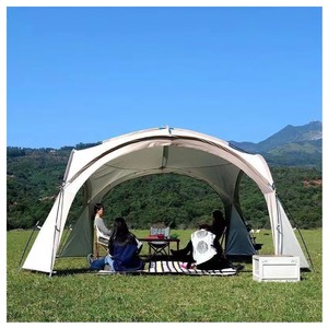 <span class=keywords><strong>Tente</strong></span> dôme Oxford imperméable et durable de luxe pour 10 personnes, deux chambres à coucher, un salon, auvent extérieur portable et réutilisable pour le camping - Product Image 1