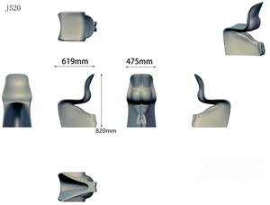 JingYue kerajinan tangan Resin furnitur mewah transparan kustom kursi makan untuk ruang keluarga, hotel, klub - Product Image 6