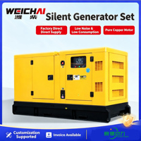 Groupe électrogène diesel Weichai 500 kW avec boîtier insonorisé - Automatisé, cuivre pur, pleine puissance, alimenté par un moteur diesel 6M33D633