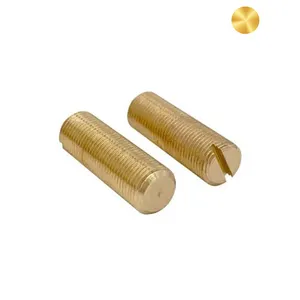 DIN 551 ISO 4766 SS304 SS316/带扁平点的黄铜开槽紧定螺钉和家具中经常使用的螺钉